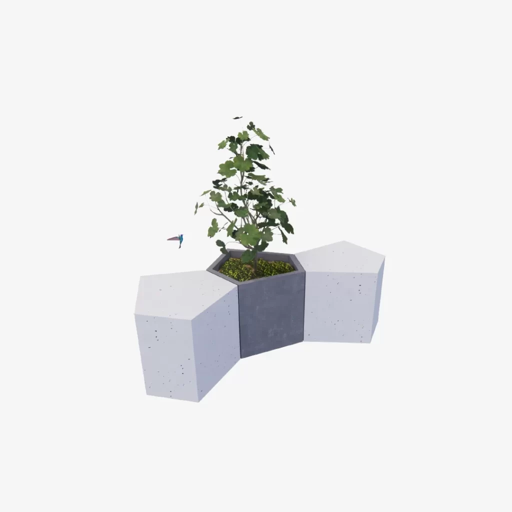 Maceta / Asiento Origen geométrico