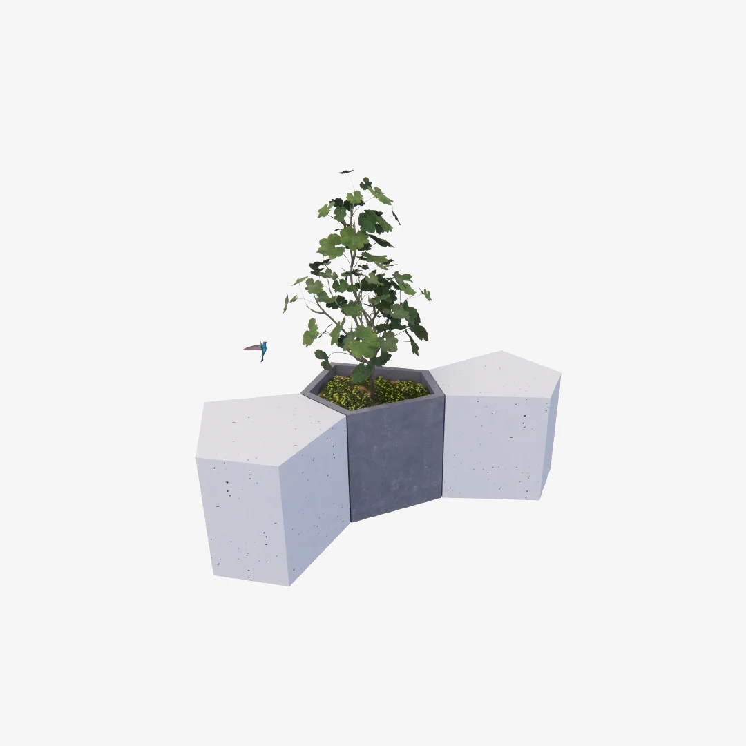 Maceta / Asiento Origen geométrico