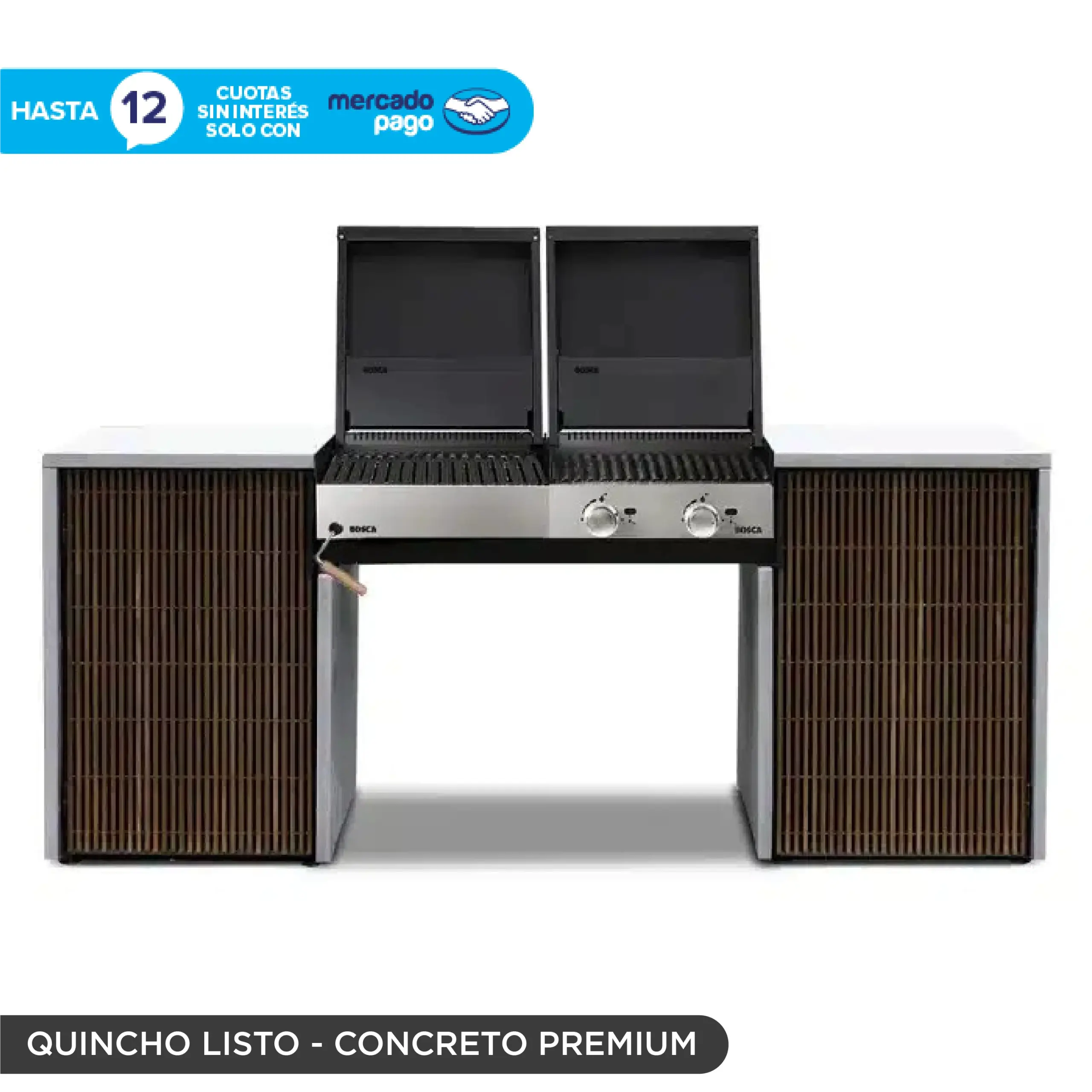 Quincho Listo Carbón 500 + Gas 500