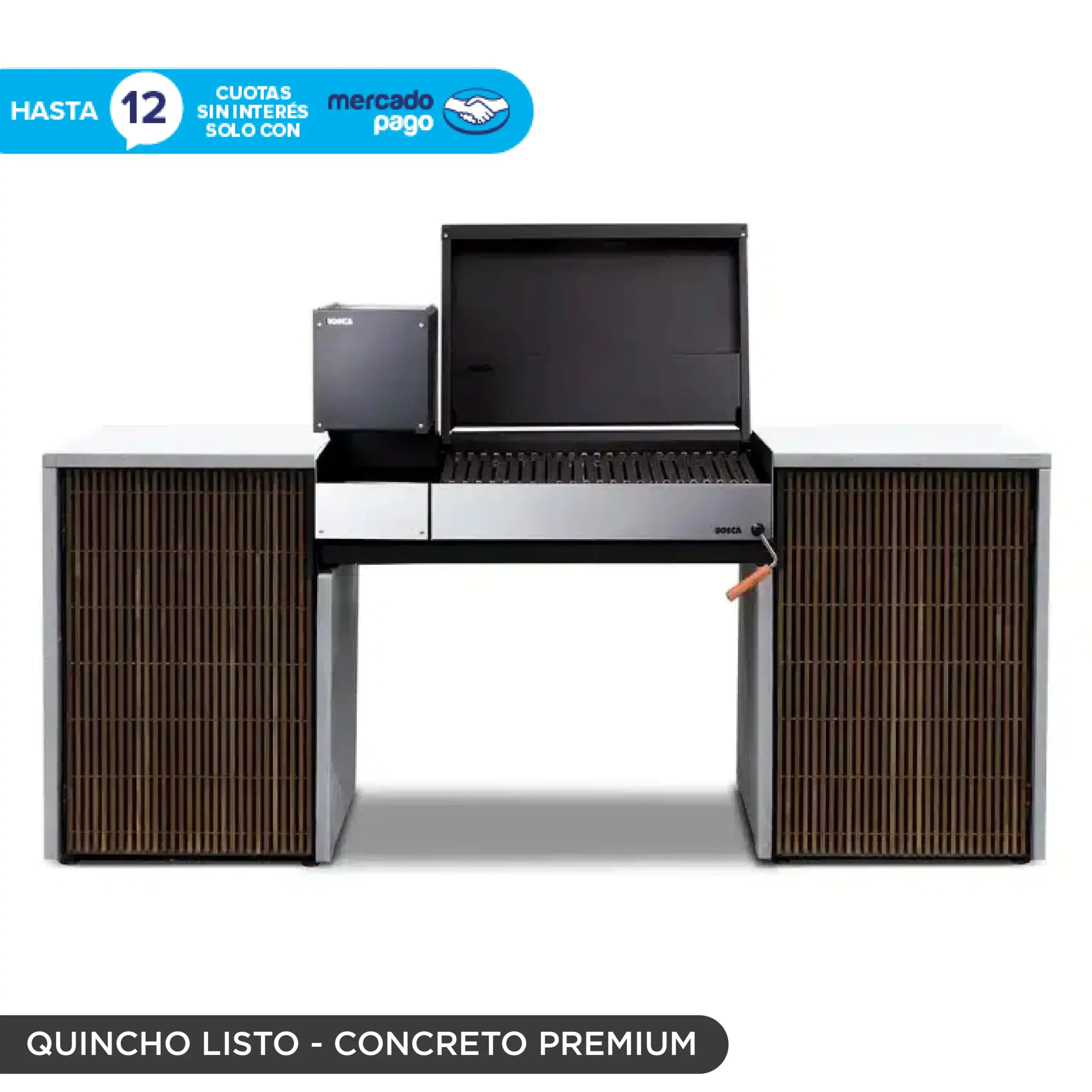 Quincho Listo Carbón 750 + Leñero 250